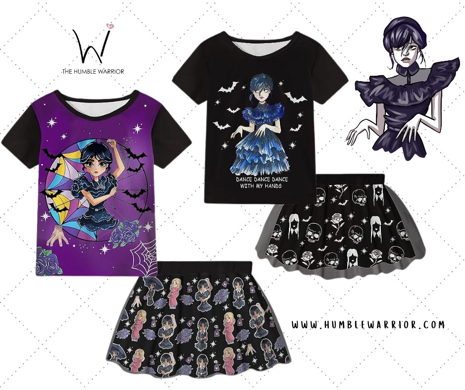 SPOOKTACULAR Wednesday Addams Outfits for Littles!