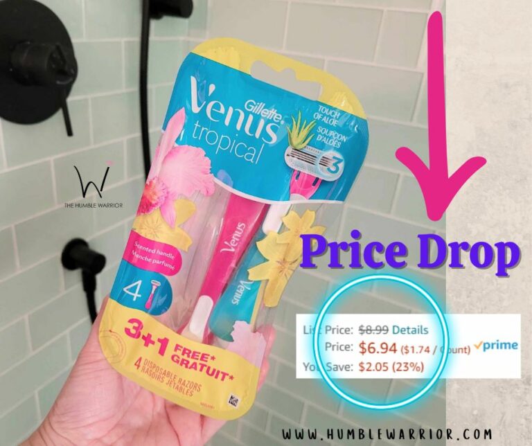 PRICE DROP!! Gillette Venus Tropical Disposable Razors 4 Count!!