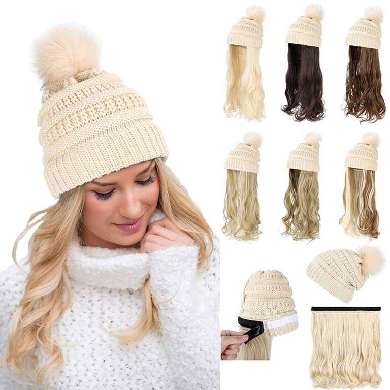 Qlenkay Beanie Hat with Detachable Hair!!