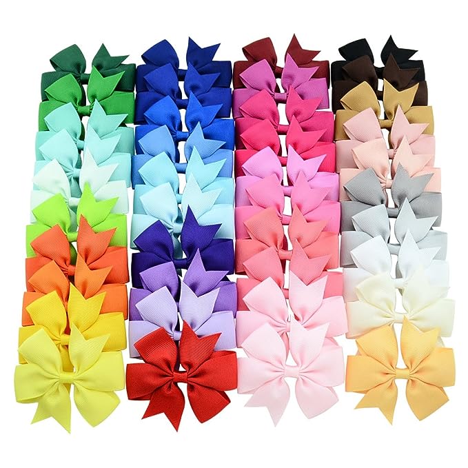 ADORABLE 40PCS Set of 3 Inch Hair Bows!!