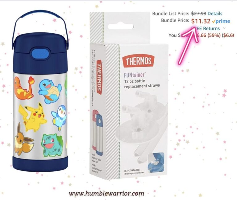 THERMOS FUNTAINER 12 Ounce Stainless Steel Vacuum Insulated Kids Straw Bottle