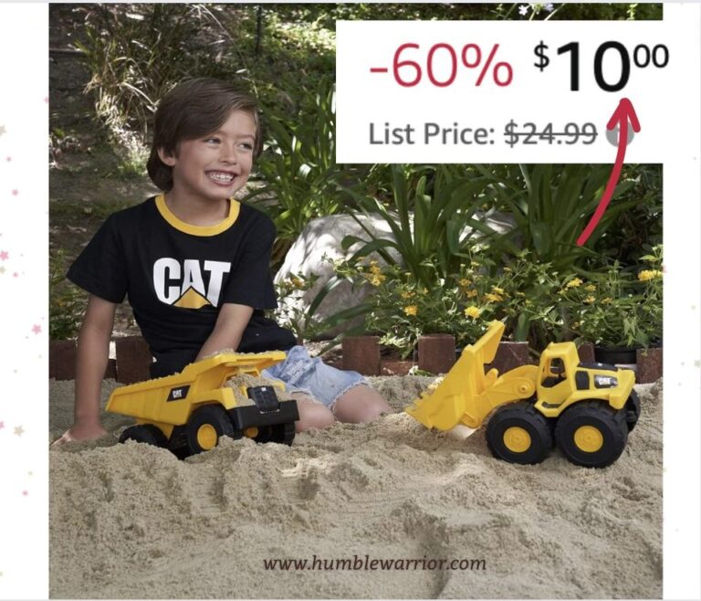CAT Construction 7″ Mini Crew with Dump Truck and Loader set