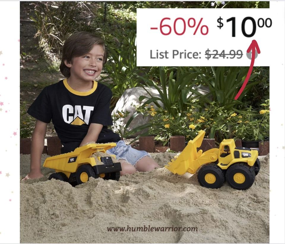 CAT Construction 7″ Mini Crew with Dump Truck and Loader set