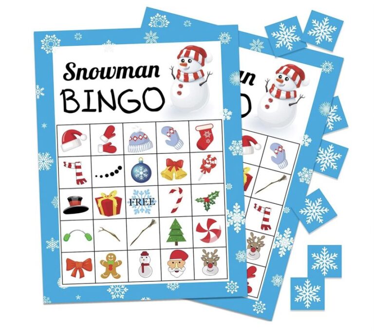 Snowman bingo