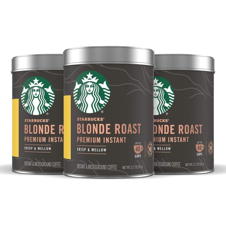 ️️ Starbucks Premium Instant Coffee — Starbucks Blonde Roast — 100% Arabica — 3 Tins (up to 120 servings total) ️️
