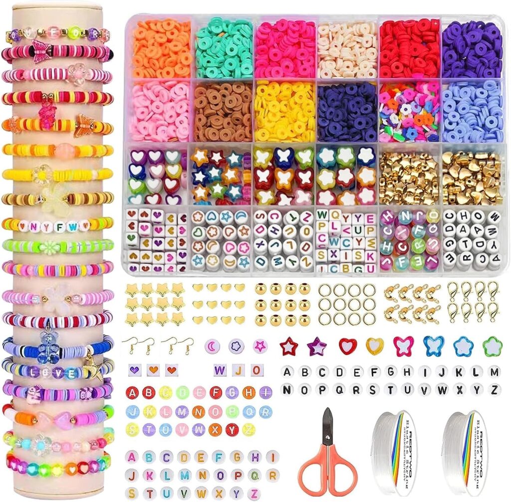 EMUFOOK Clay Beads Jewelry Making Kit!