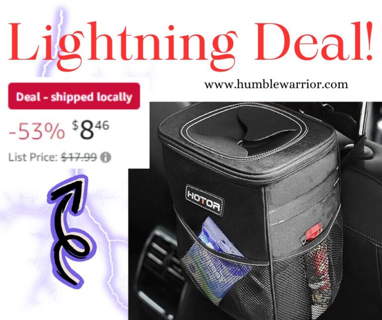 Lightning on the HOTOR Trash Can for your car!
