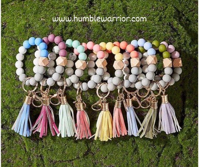 Silicone Bead Keychain Wristlets