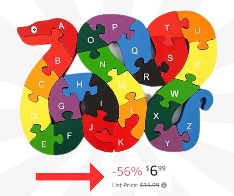 LOVESTOWN Wooden Learning Puzzle