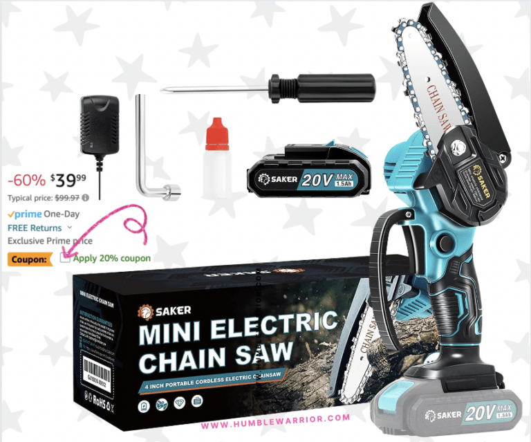 Saker Portable Electric Mini Chainsaw!