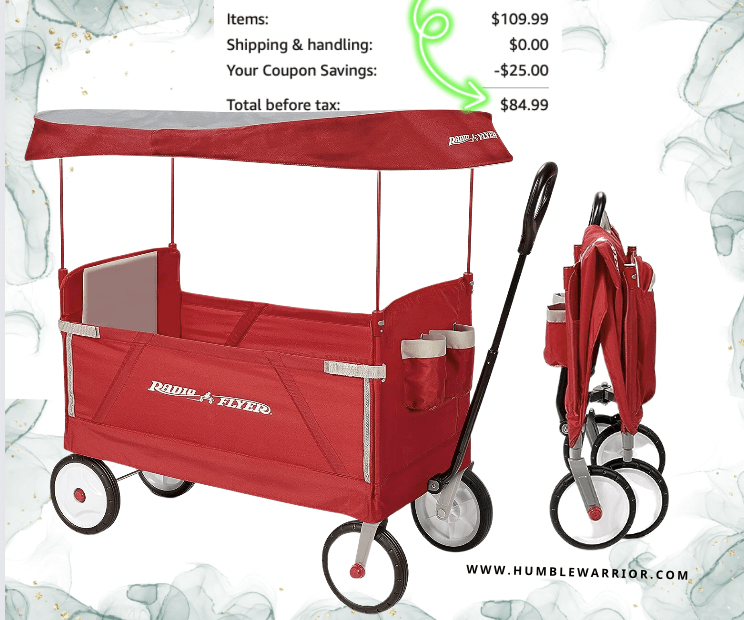 Radio Flyer 3-in-1 Folding Outdoor Collapsible Wagon!