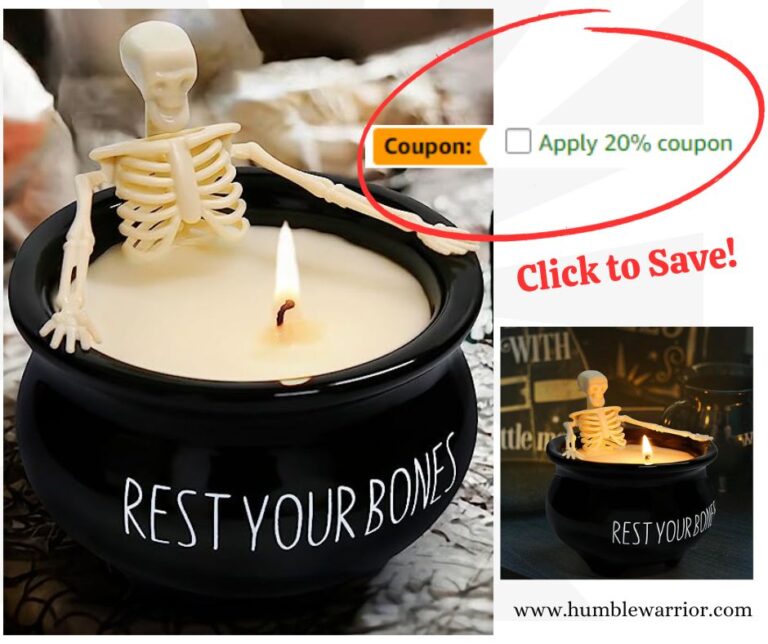 Halloween Skeleton Candle!