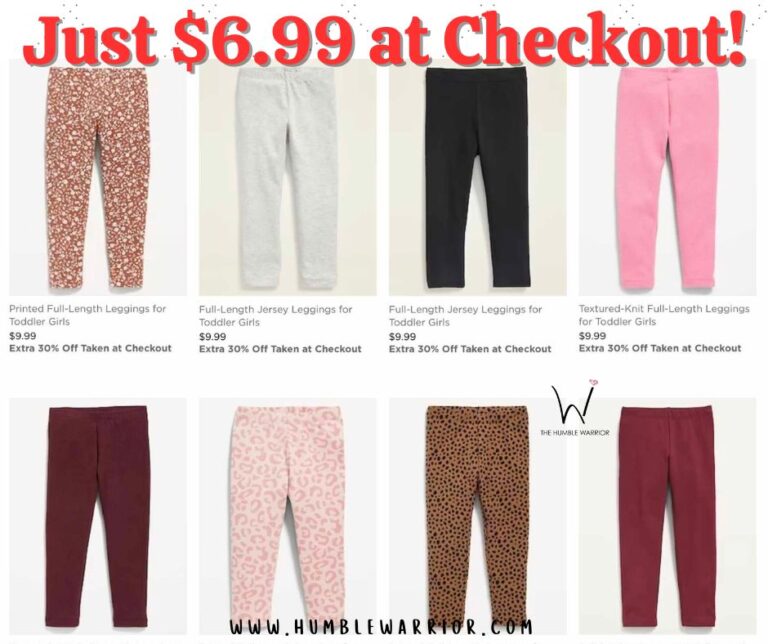Old Navy Leggings for Toddlers for ONLY !!