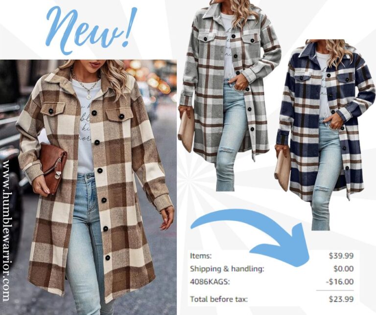 CCTOO Women’s Plaid Flannel Shacket