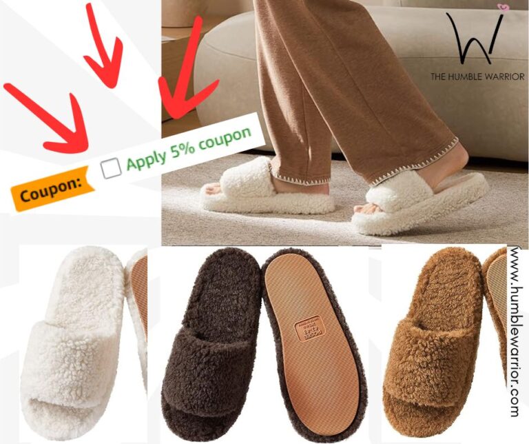 Fuzzy Memory Foam Slippers for Women!