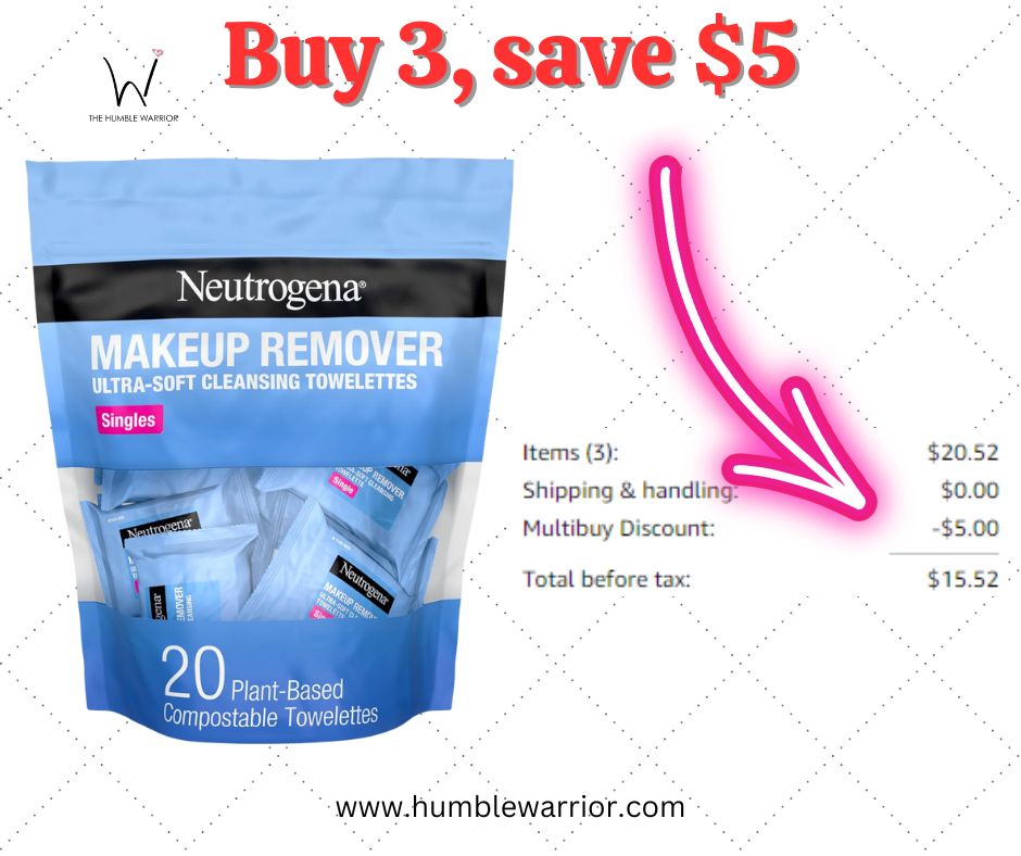 Neutrogena Makeup Remover Facial Cleansing Towelette Singles!!