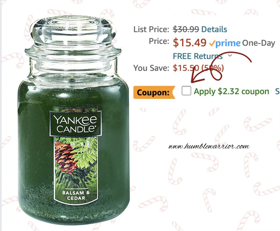 Yankee Candle Balsam & Cedar Scented