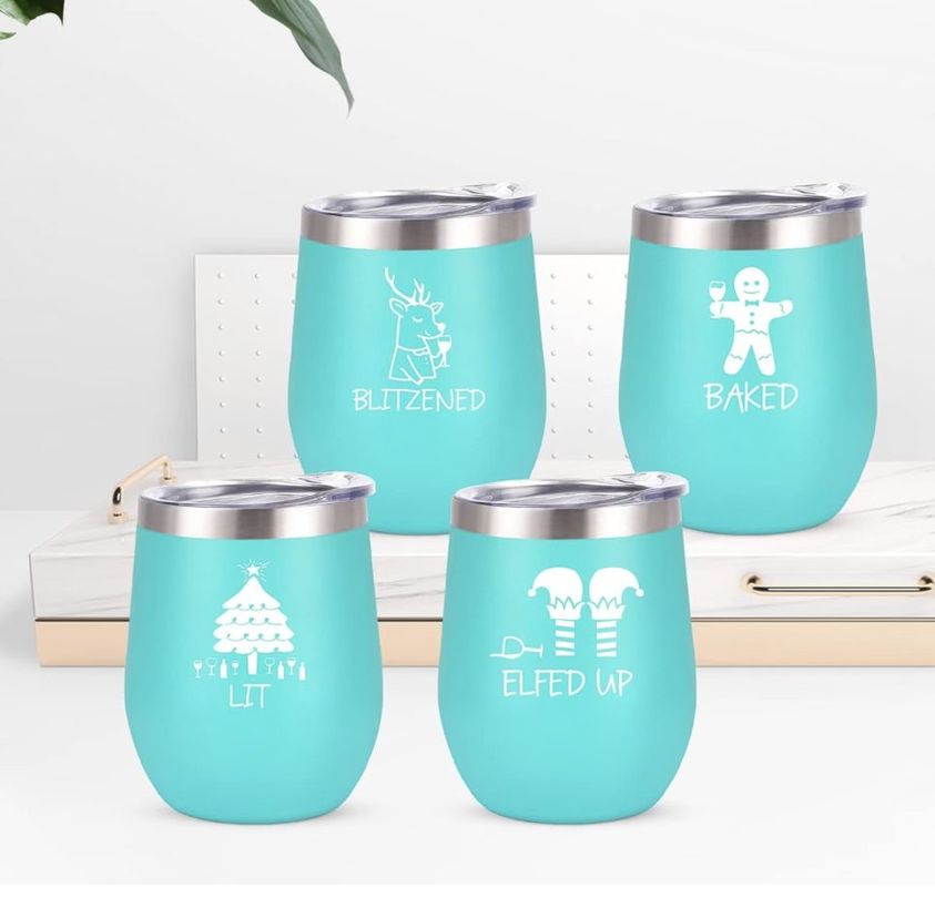 set of four tumblers