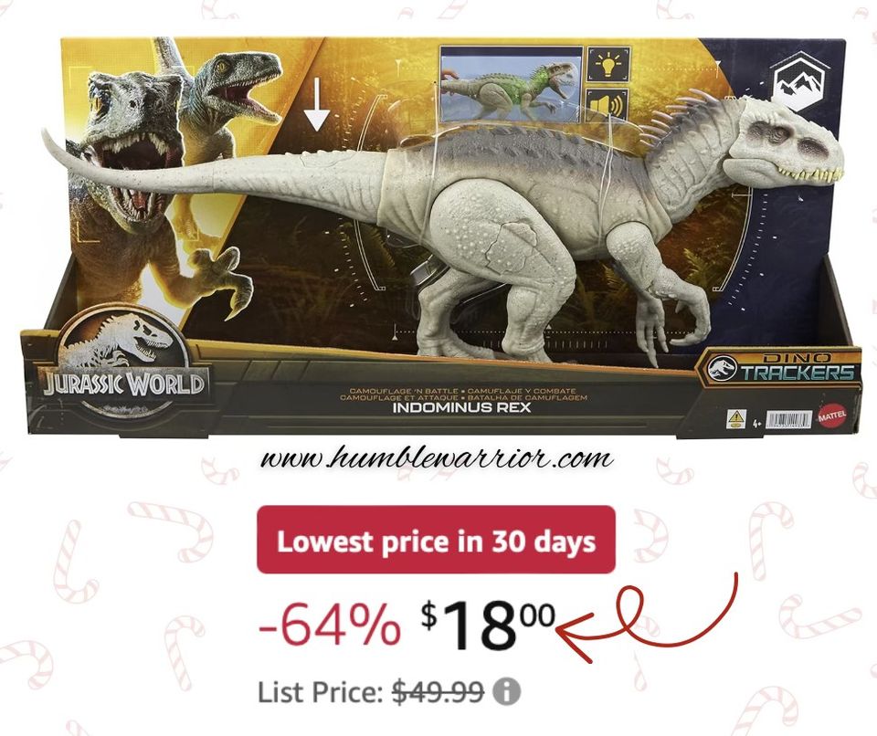 Jurassic World Toys Camouflage ‘N Battle Dinosaur Toy