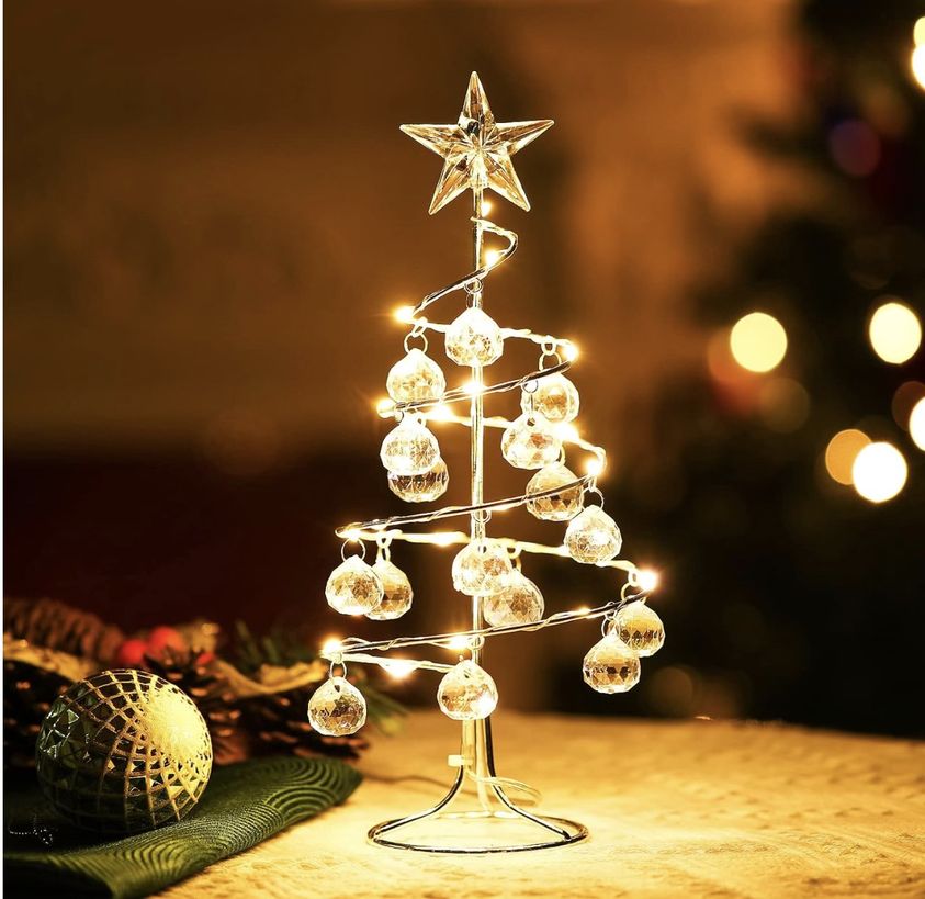crystal spiral 10 inch tree