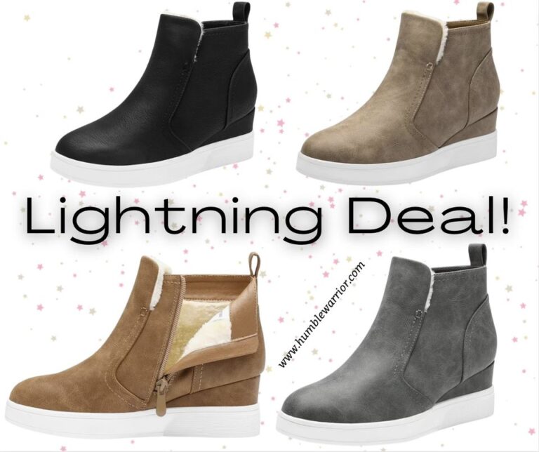 Dream Pairs fleece lined wedge sneakers