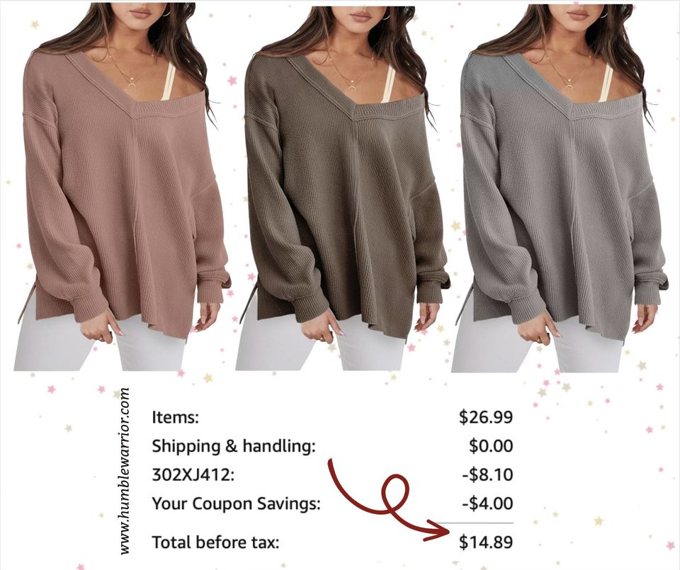 oversized v-neck ribbed knit sweater