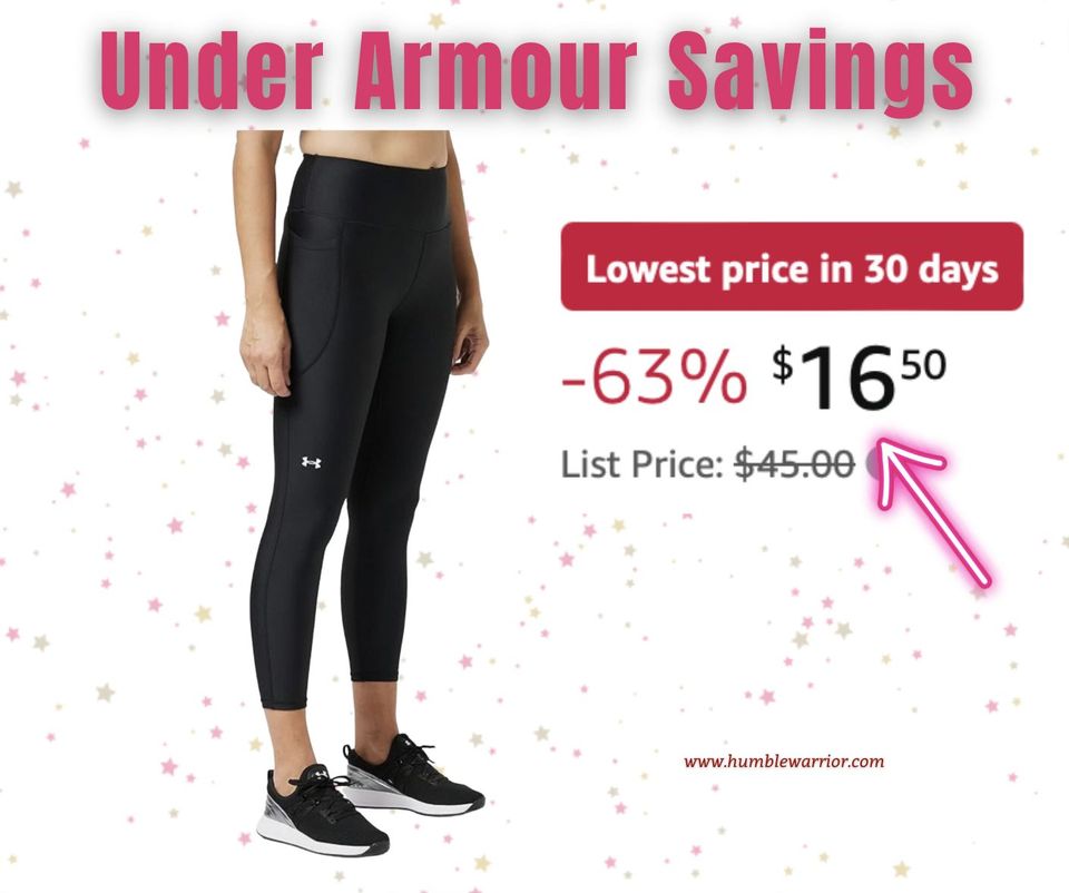 Under Armour Women’s HeatGear High Waisted Ankle No-Slip Leggings