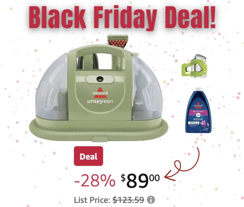 BISSELL Little Green Multi-Purpose Portable Carpet and Upholstery Cleaner