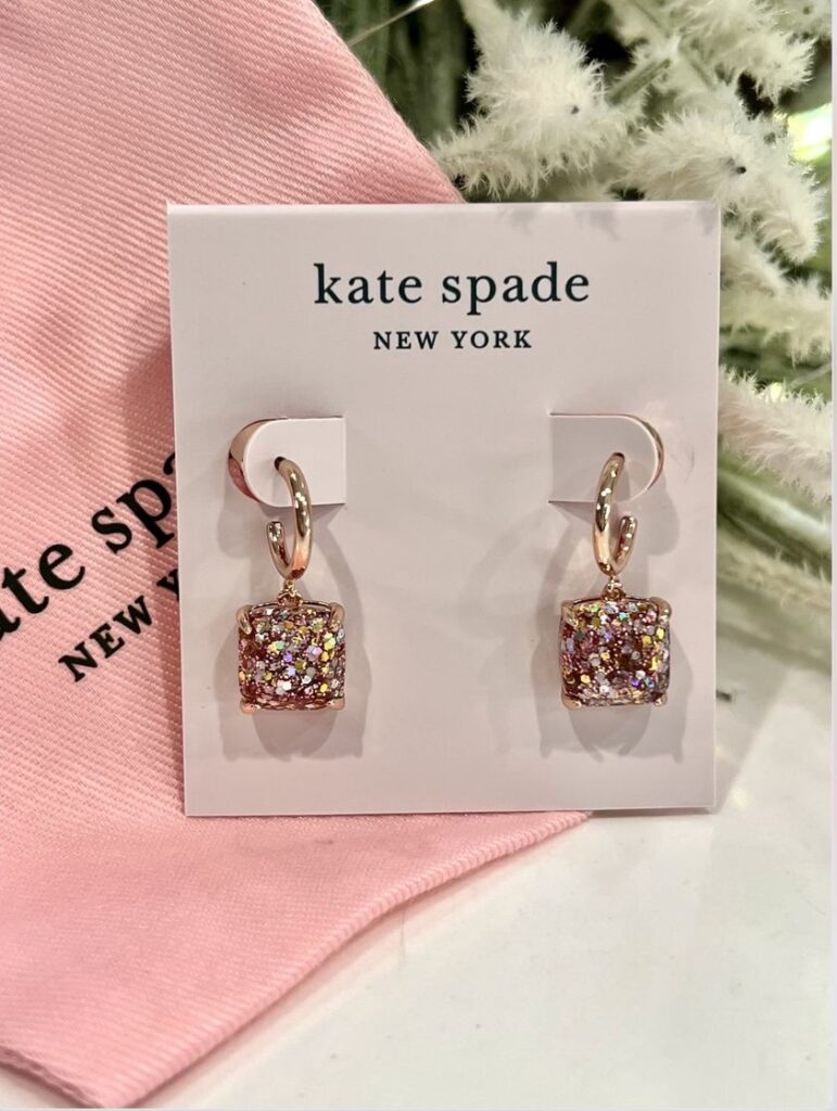 Kate Spade New York Mini Small Square Huggies Earrings