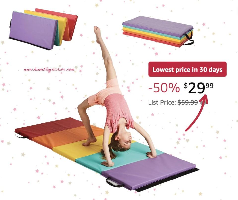 HearthSong 5-Panel Folding Gymnastics Tumbling Mat