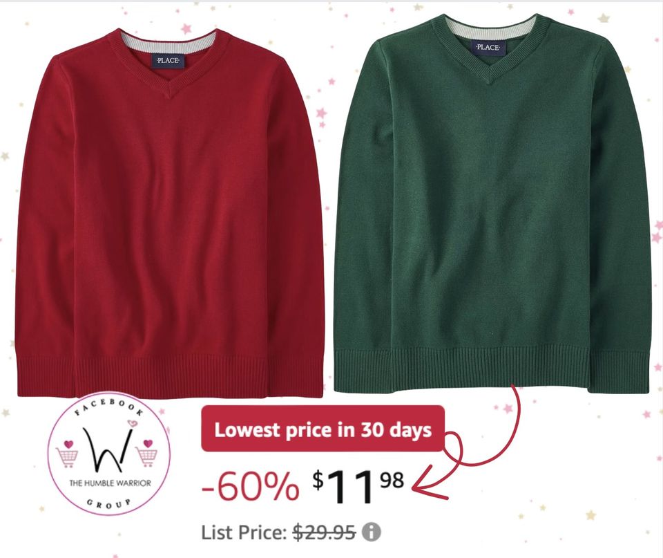 Children’s Place Big Boys’ Kid Long Sleeve Sweater