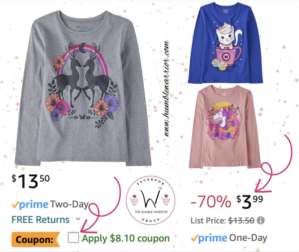 Children’s Place deer long sleeve top