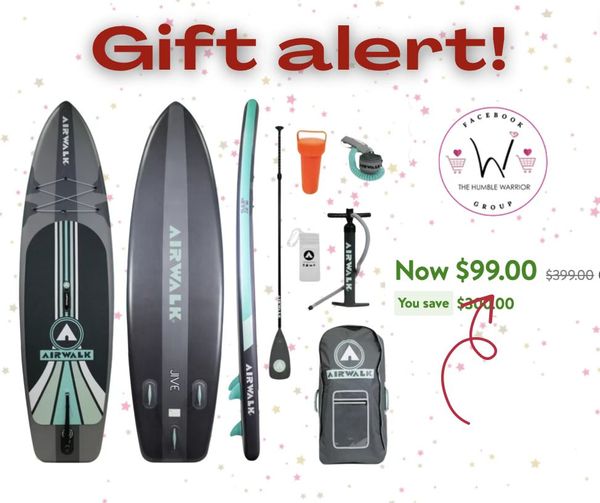Airwalk Jive 10′ 4″ Inflatable Stand Up Paddle Board Package