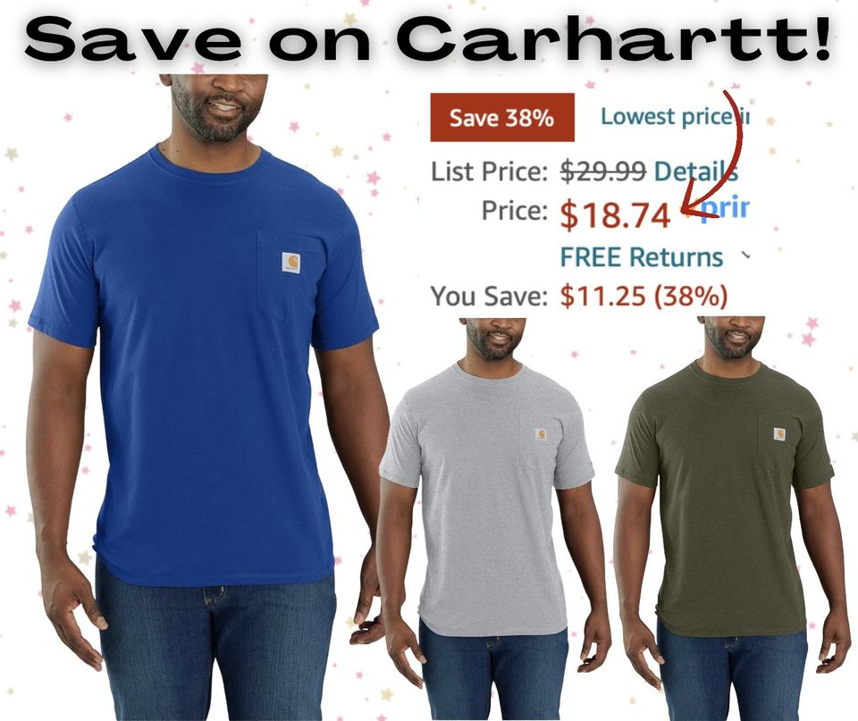 Carhartt Men’s Force Relaxed Fit Midweight Short-Sleeve Pocket T-Shirt
