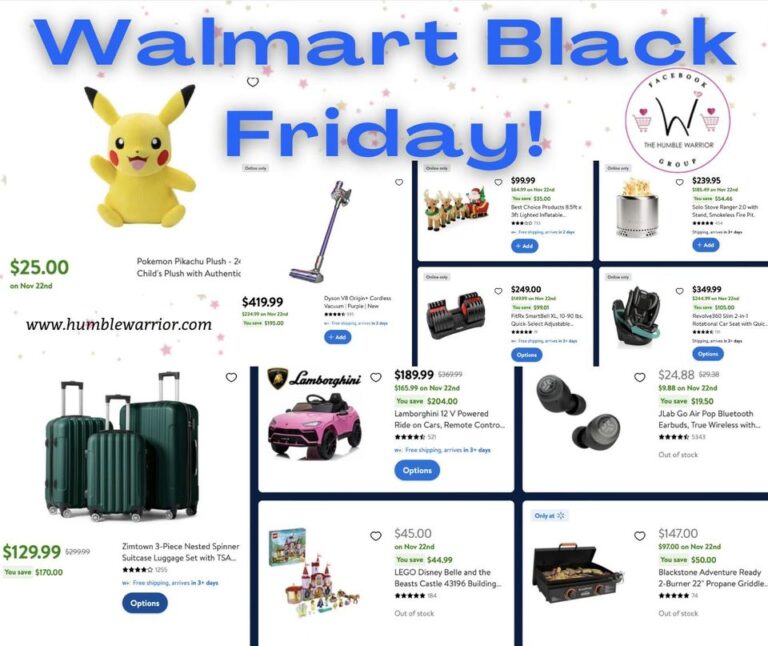 Black Friday at Walmart starts NOW for W+ members!!!!