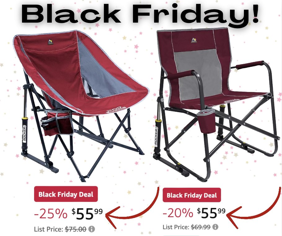 GCI Outdoor Rocker Camping Chair
