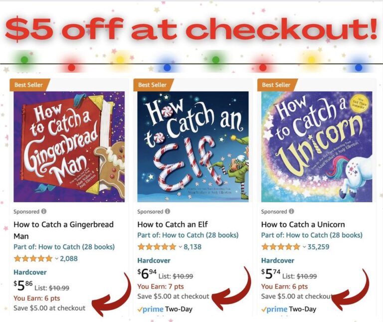 LOOK! Three titles have an additional off at checkout!