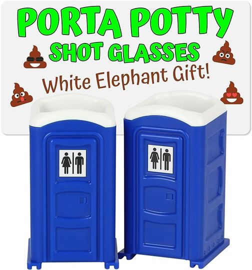 Porta Potty Shot Glasses