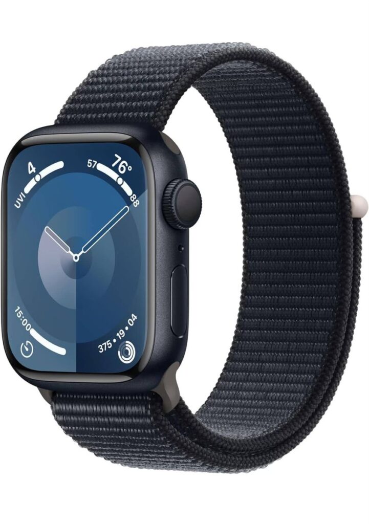 Apple Watch Series 9 [GPS 41mm] Smartwatch with Midnight Aluminum Case