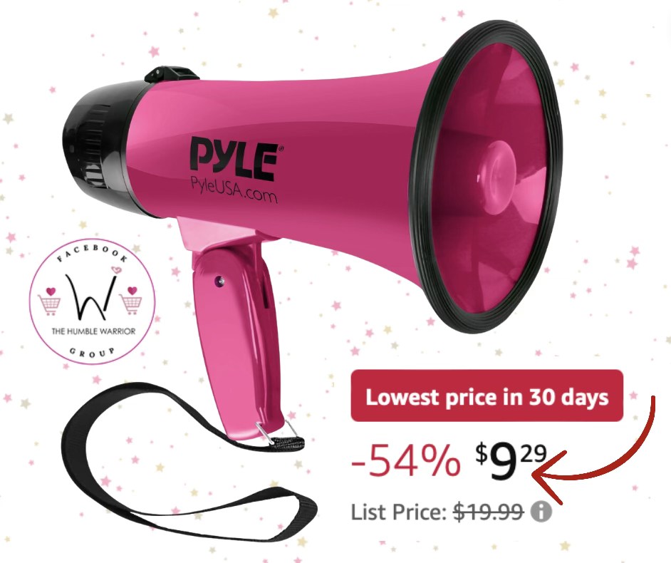 PYLE-PRO Portable Megaphone Speaker Siren Bullhorn –