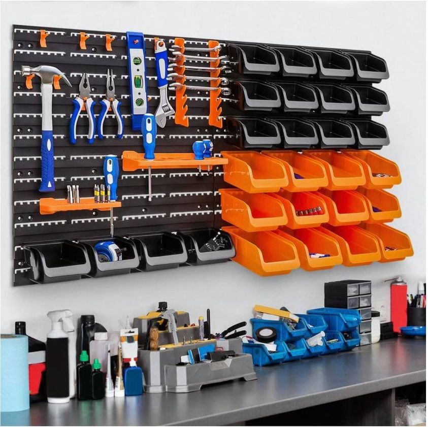 44-Piece Wall Mounted Garage Storage Organizer