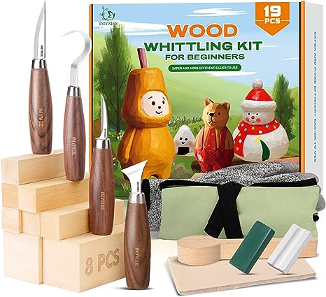 IMYMEE Wood Carving Kit for Beginners