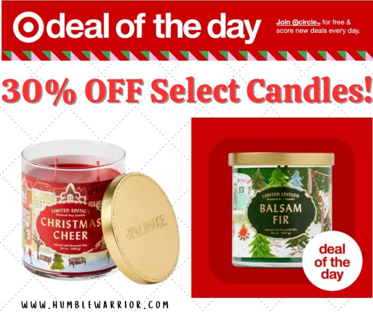 Select Holiday Candles at Target!!