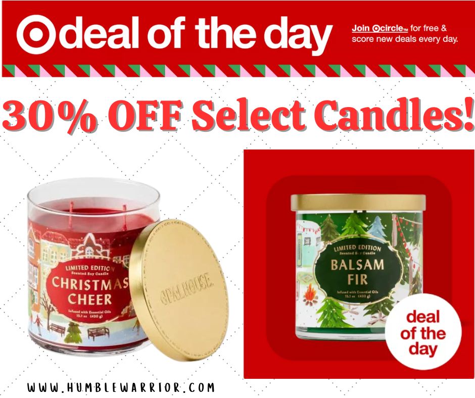 Select Holiday Candles at Target!!