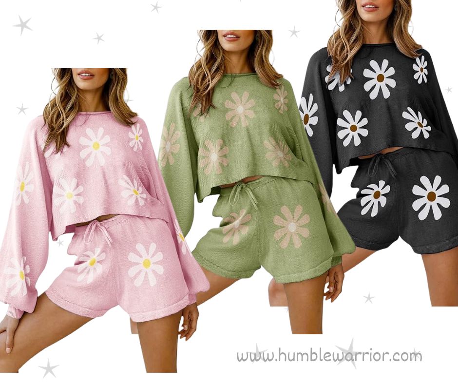 Ekouaer Knit Pajamas Sets