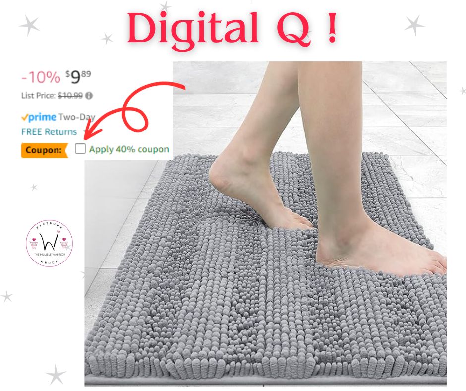 Grandaily Chenille Bathroom Rug Mat