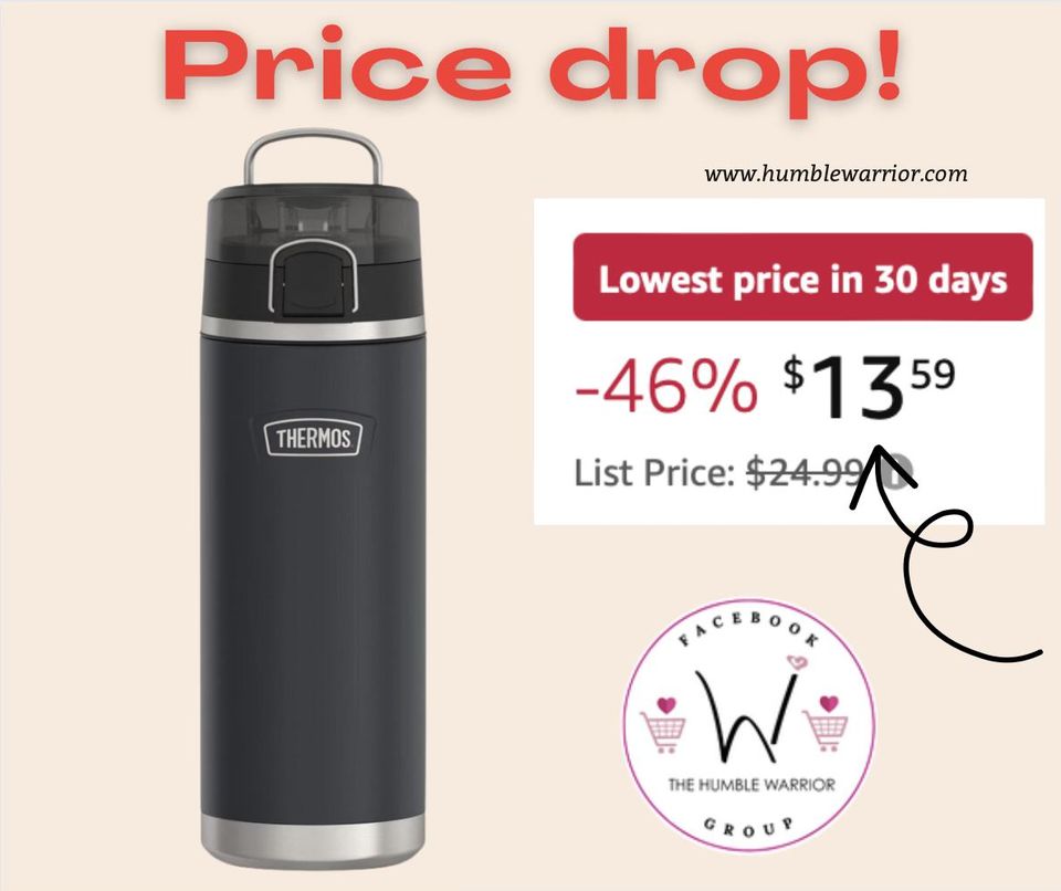 ICON SERIES BY THERMOS Stainless Steel Water Bottle with Spout