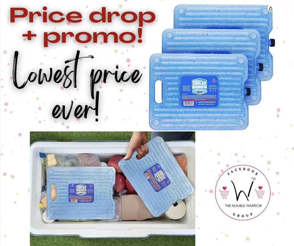 LARGE Cooler Shock Ice Packs for Coolers