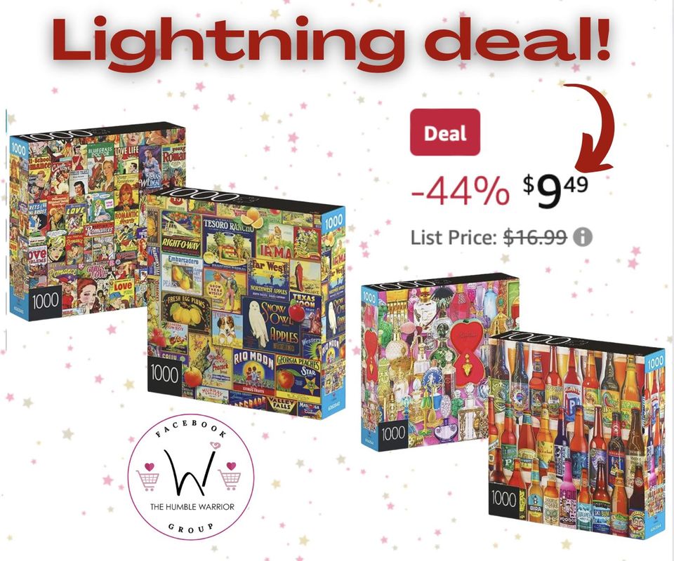 2-Pack of 1000-Piece Jigsaw Puzzles