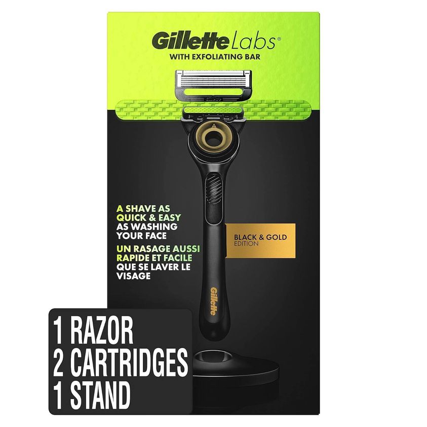 Gillette Labs Mens Razor with Exfoliating Bar Shaving Kit